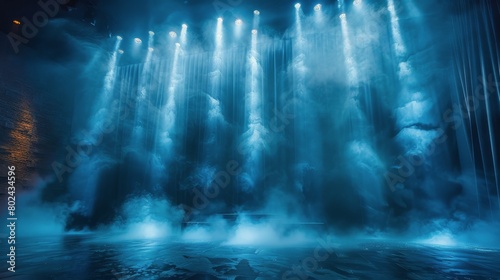 Dramatic Stage Lighting at a Concert.