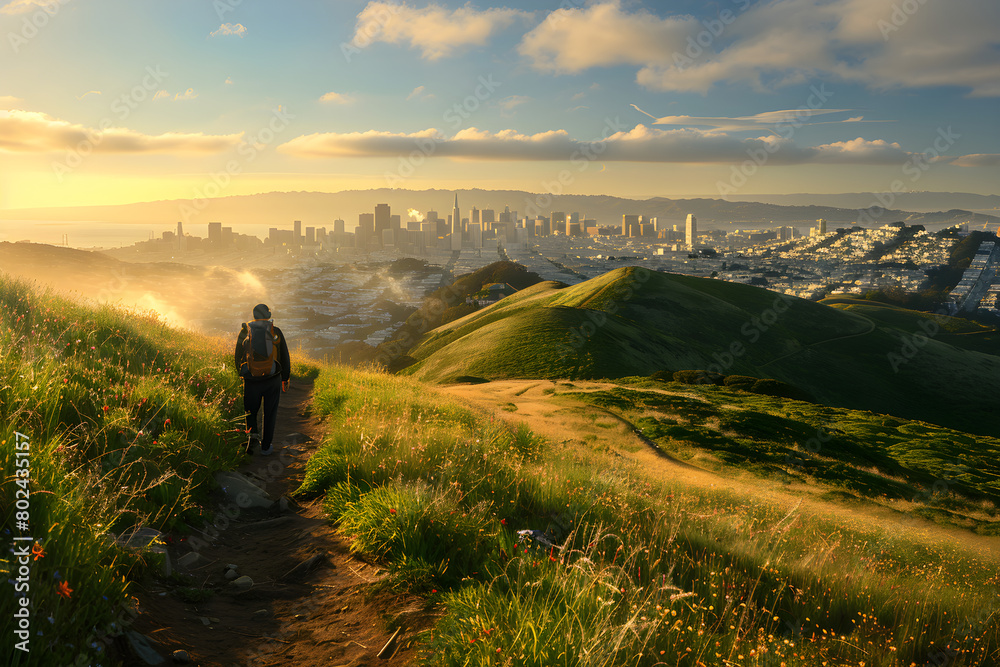 The Unspoiled Beauty of San Francisco's Hiking Trails: A Blend of Urban Cityscape and Untouched Nature.