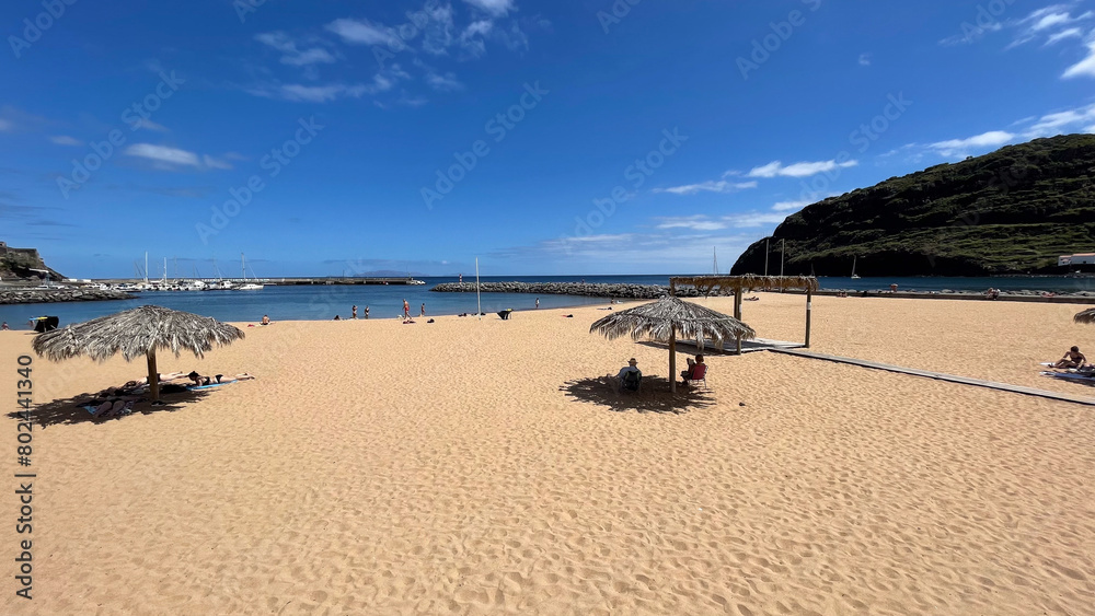 Sandy beaches on the island of Madeira