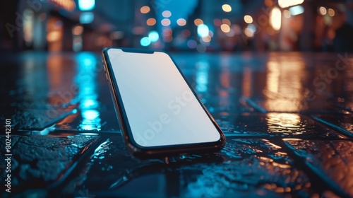 A smartphone with a blank screen, showcasing the gateway to modern communication