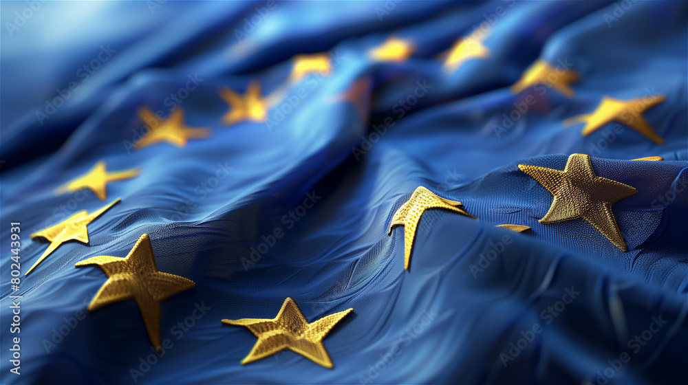 Background based to the European Union flag.