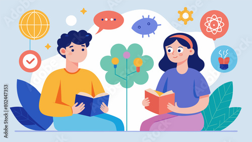 A neurotypical friend learning about sensory sensitivities and adapting outings to accommodate their neurodivergent friends needs strengthening their. Vector illustration