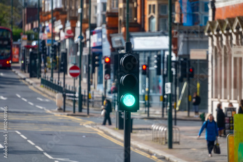 Wallpaper Mural Transportation in London city, roads, road signes, street signes, warnings, indicating of directions in Great Britain, city life in England Torontodigital.ca