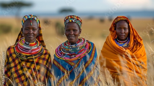 Three women walking through the countryside