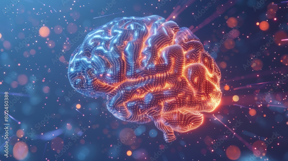 AI(Artificial Intelligence) concept, 3D rendering, abstract image visual AI(Artificial Intelligence) concept, 3D rendering, abstract image visual