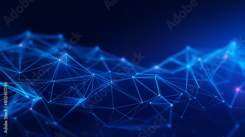 digital and technology wave blue abstract background