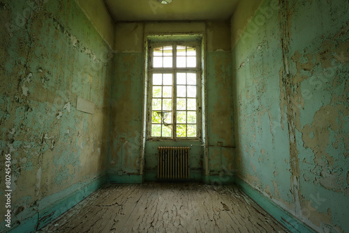 empty room in an old abandoned house