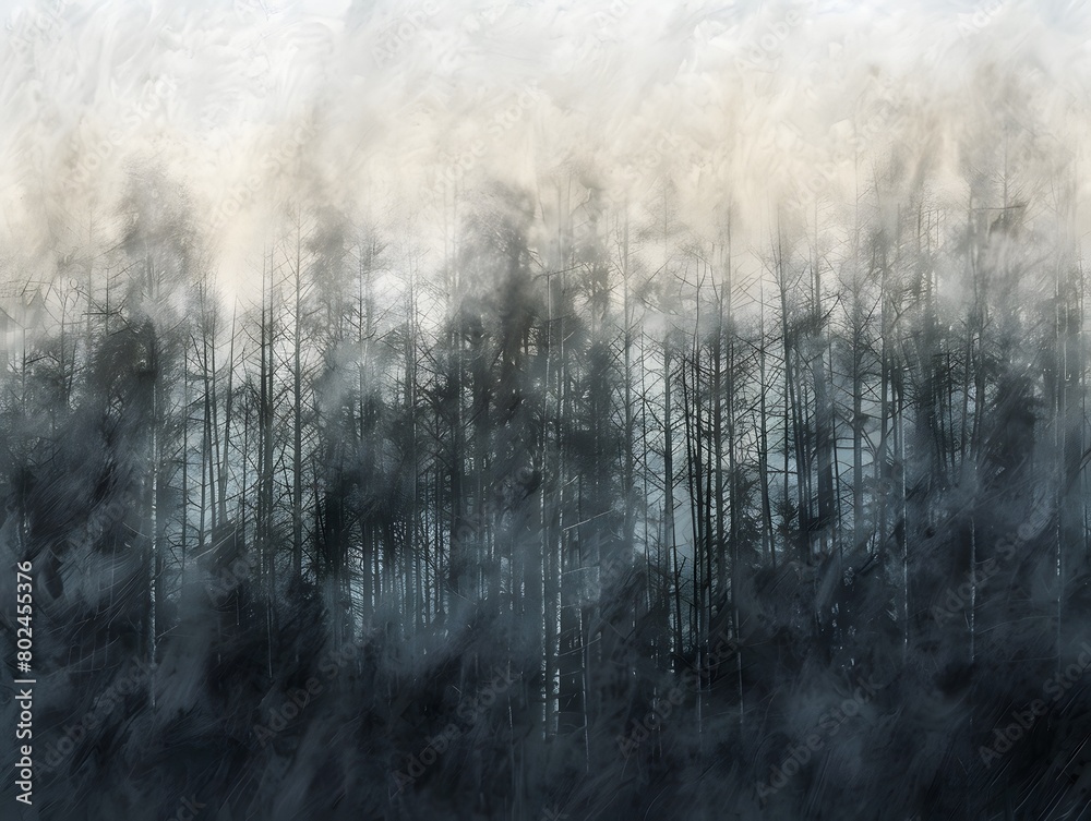 Abstract forest created from dust Abstract forest created from dust