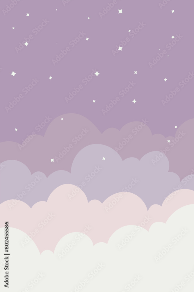 sky and cloud background, blue background, vector illustration, cloud background.	