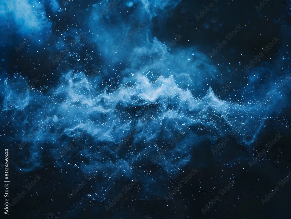 Abstract Blue Dust mountains Abstract Blue Dust mountains