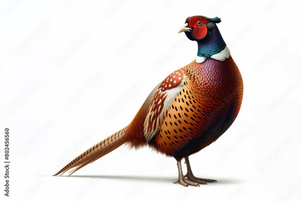 Fototapeta premium Pheasant isolated on white background