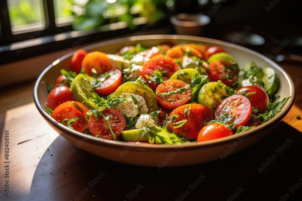 Fresh and Colorful Tomato Salad Fresh and Colorful Tomato Salad