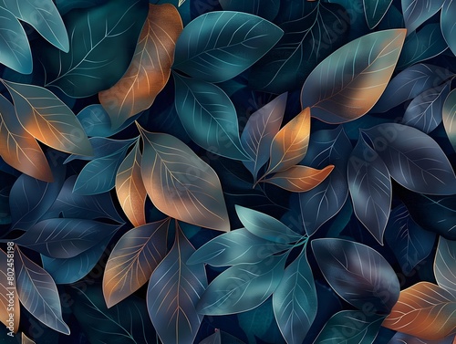 Nature-Inspired Abstract Design  Contemporary Pattern