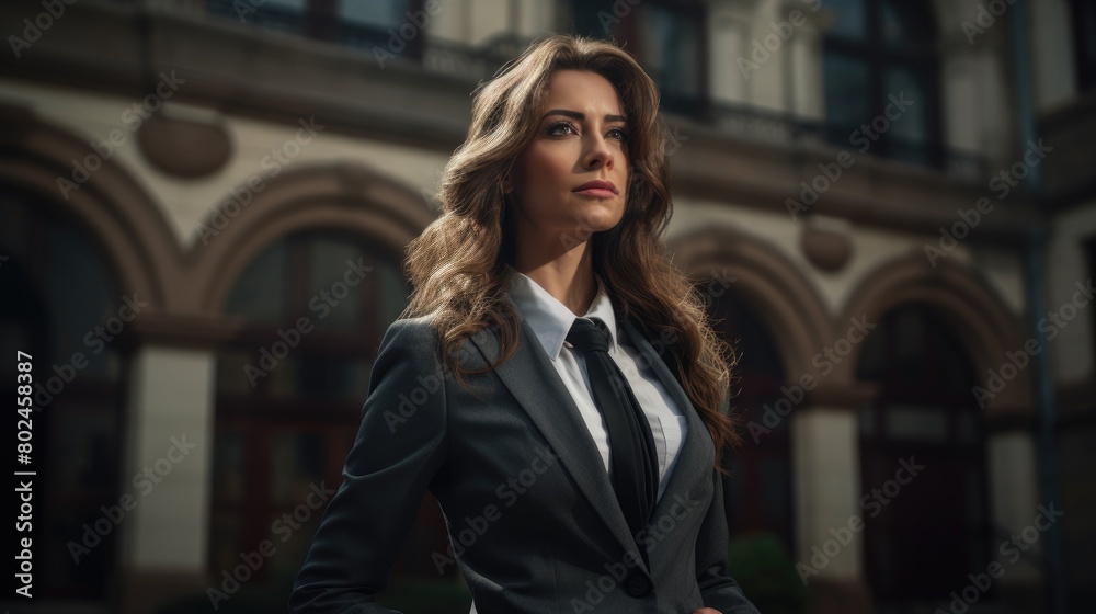 Fototapeta premium Confident Businesswoman in Formal Attire
