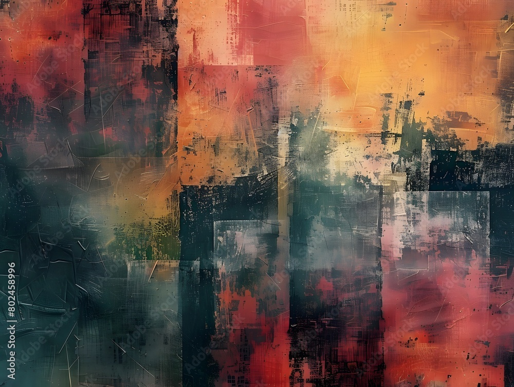 Fototapeta premium Textured Abstract Composition Depth and Dimension