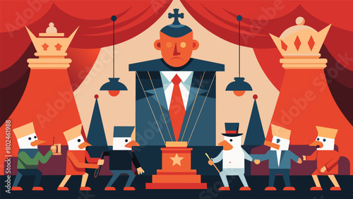 The puppet theater was a hotbed of political intrigue with powerhungry puppeteers vying for control over their carefully crafted puppets each one a.