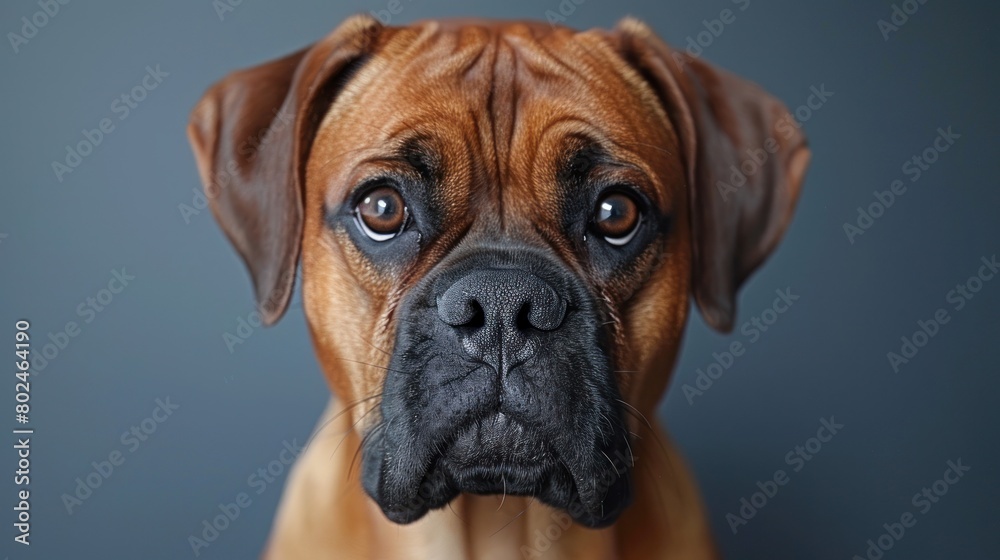 Sad Dog With Downturned Eyes