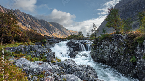 Schilderij op canvas Landscape image of Glenn Coe, Scotland.
