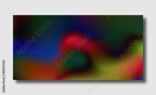 Abstract color gradient modern blurred background and film grain texture template with an elegant