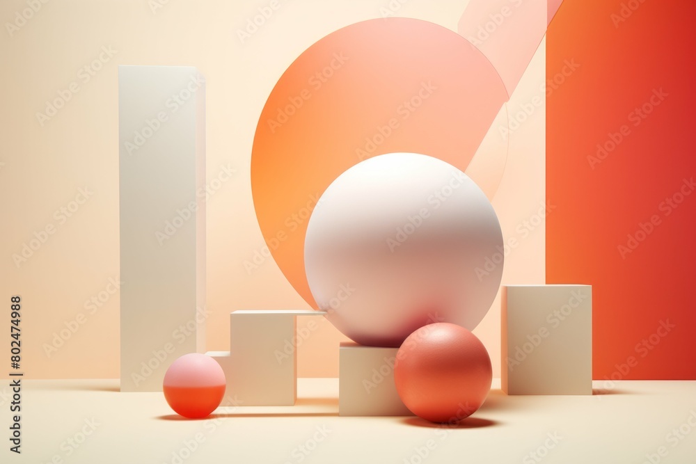 Geometric Harmony in Pastels Geometric Harmony in Pastels