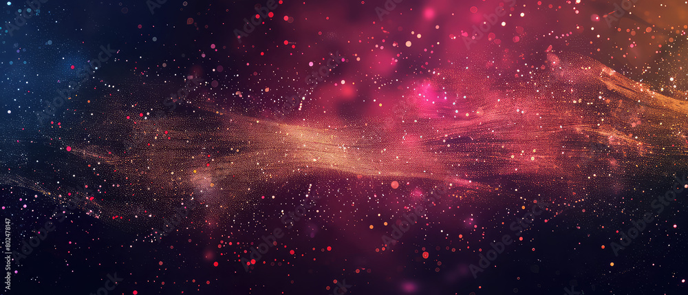 Fototapeta premium Starry dust and cosmic particle wave