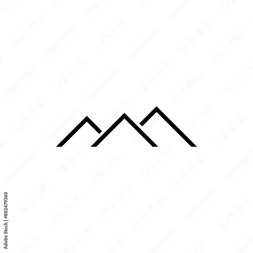 Roof simple icon isolated on white background Roof simple icon isolated on white background