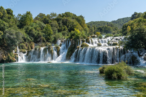 Majestic Waterfalls in Krka National Park  Croatia