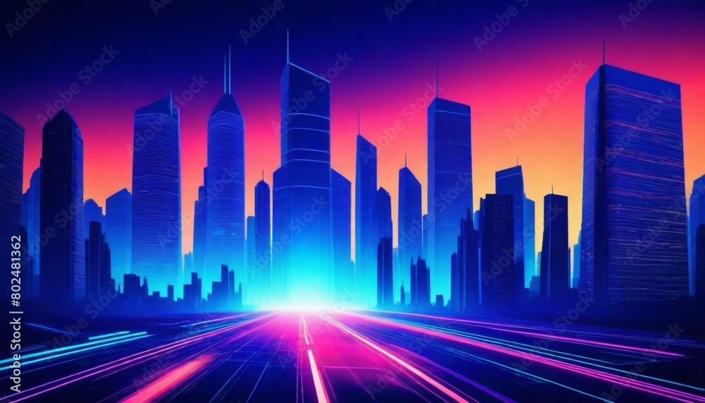 Abstract-futuristic-cityscape-with-neon-lights-and (4)
