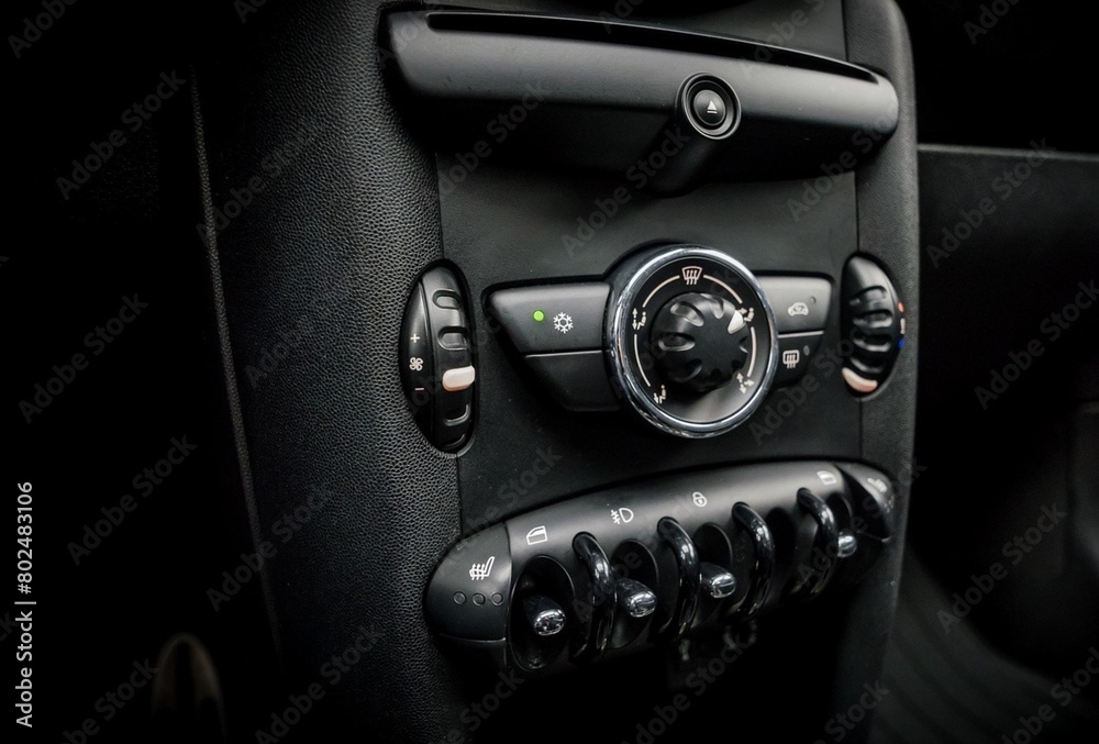 Fan speed controls in a car