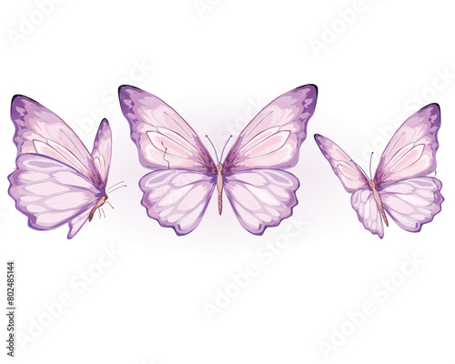 Watercolor Butterflies Clipart