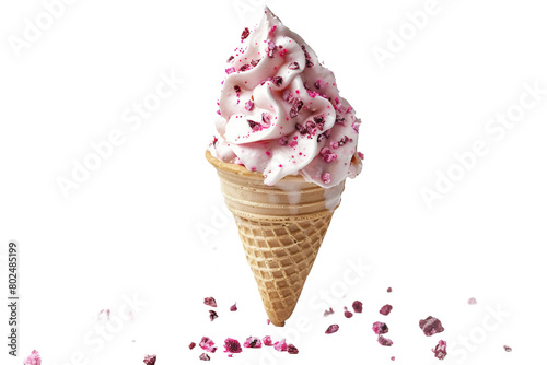 Cone Icecream Isolated on a Transparent Background
