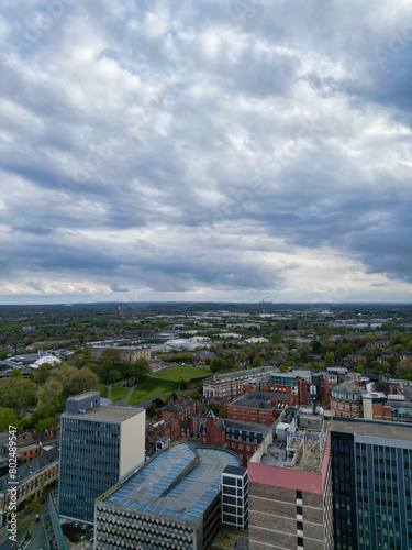 Aerial View of Central Nottingham City of England UK. April 26th, 2024 © Altaf Shah