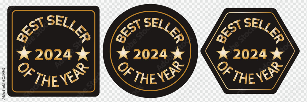 Best seller badge logo design. Best seller vector isolated, best seller satisfaction guaranteed business round icon for product logo,Template for awards, badges, quality marks and certificates. Vector
