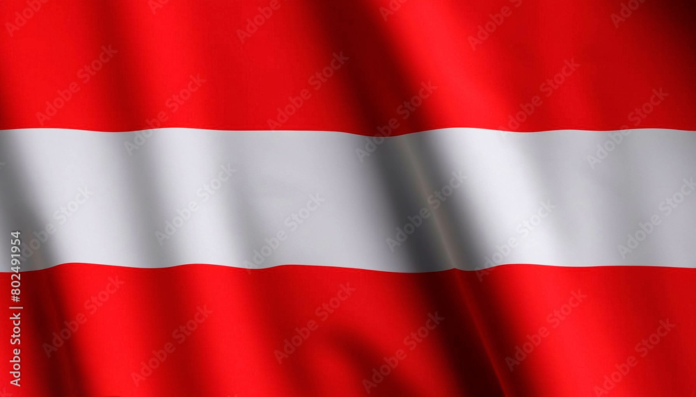 Austria flag with folds Austria flag with folds