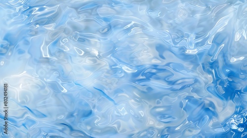 Abstract blue water background with flowing liquid texture and light reflections.  © Vivid Canvas