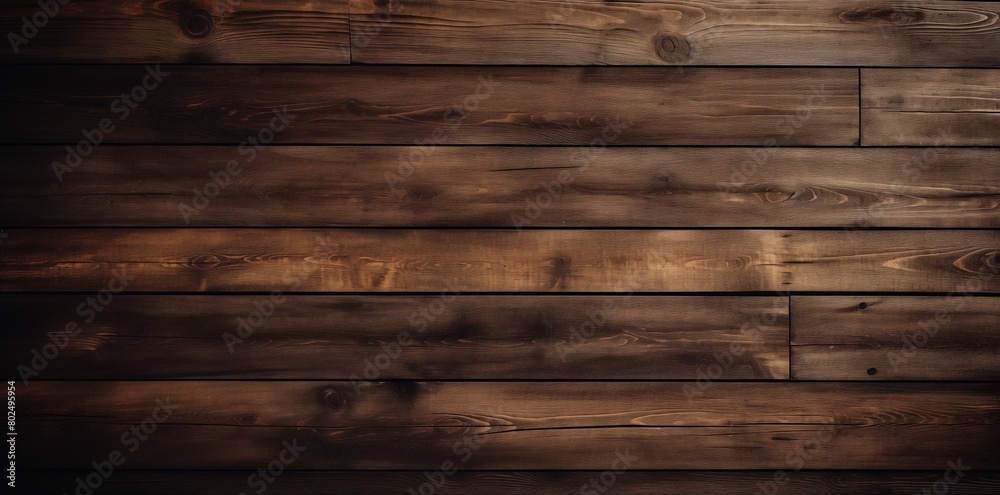 Fototapeta premium Dark Brown Rustic Wood Grain Texture Background for Design Projects