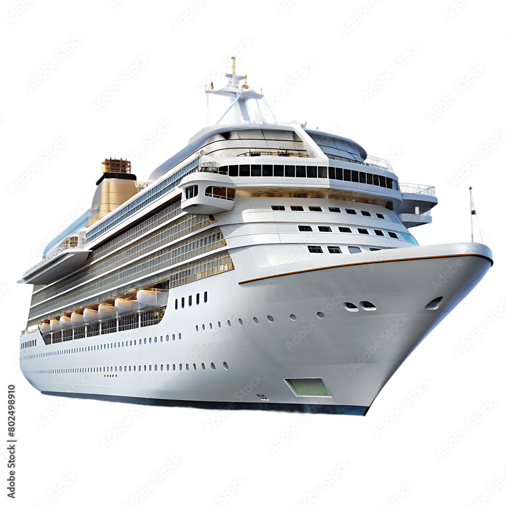 Cruise ship Vector illustration on white background Graphic concept for your design