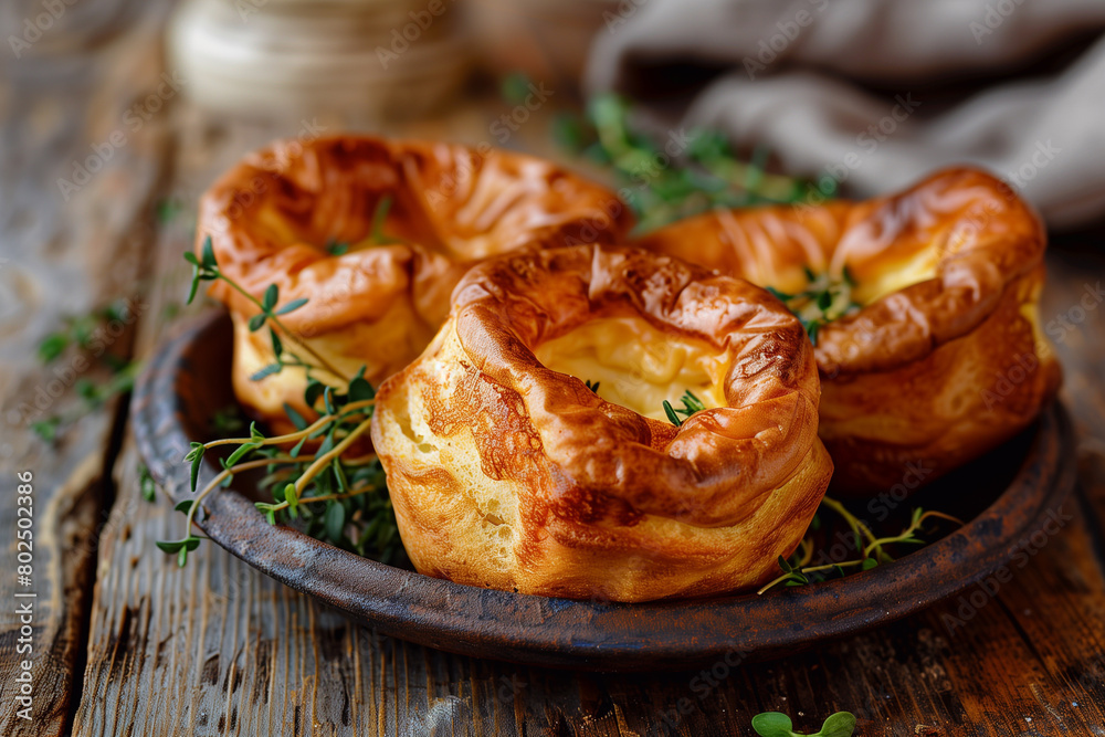 Traditional English Yorkshire pudding. Traditional English Yorkshire pudding.