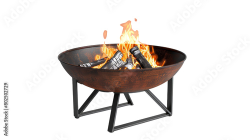 Portable Outdoor Fire Pit on transparent background