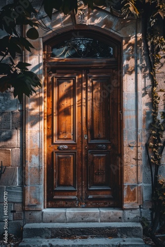 old wooden door