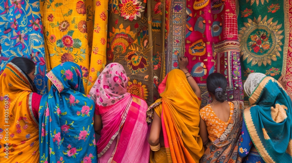 Vibrant Hues of India: A Tapestry of Textiles and Spices
