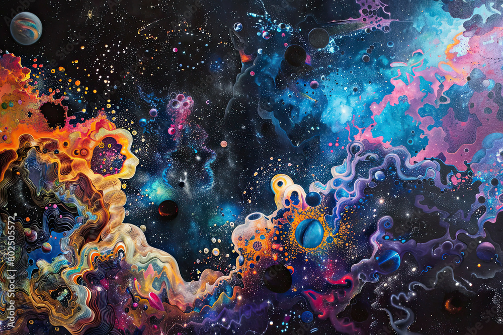 Fototapeta premium Stellar Nexus Murini Celestial Space Art