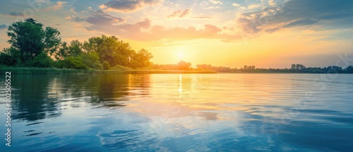 sunrise over the river © Abdul