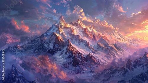 The Majestic Mountain's Embrace: Embrace the Thrills of Alpine Adventures © xelilinatiq