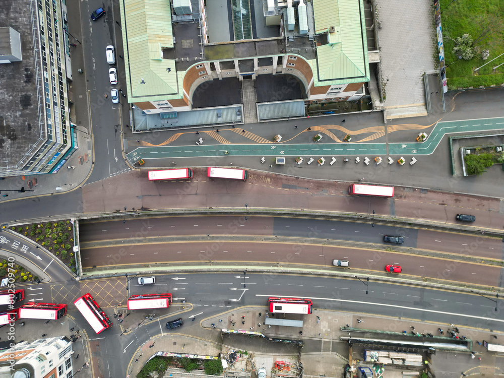 Most Beautiful Aerial View of Central West Croydon London City of England United Kingdom. April 24th, 2024 Most Beautiful Aerial View of Central West Croydon London City of England United Kingdom. April 24th, 2024