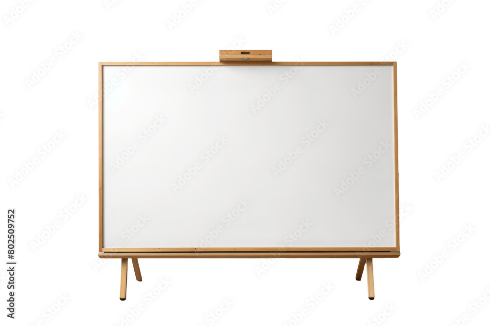 Wood Framed Whiteboard on Minimalist Stand Wood Framed Whiteboard on Minimalist Stand
