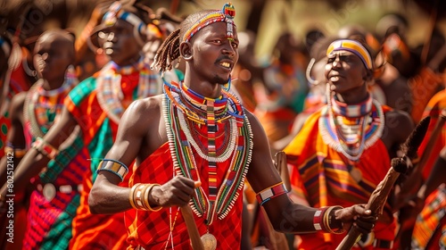 The Dance of Maasai Warriors: A Ritual of Tradition and Identity © xelilinatiq