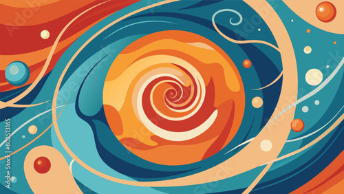 A series of abstract swirls and lines on a canvas with each stroke representing a different emotion felt during the patients journey towards healing.