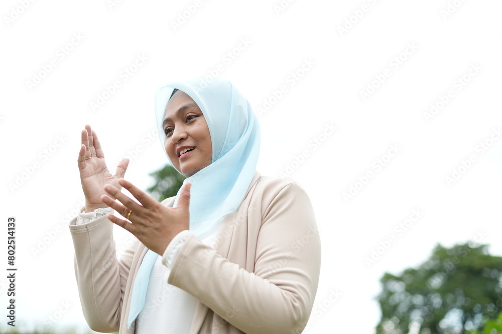 Portrait of Indonesian woman wearing hijab Portrait of Indonesian woman wearing hijab