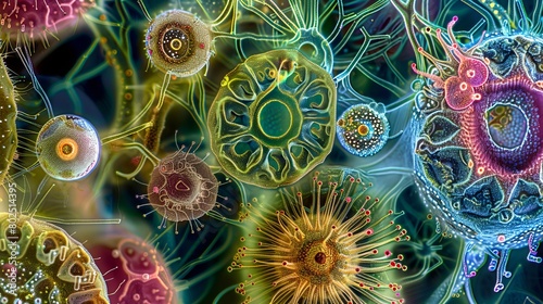 Microscopic Marvels: Exploring the Living World under a Microscope photo